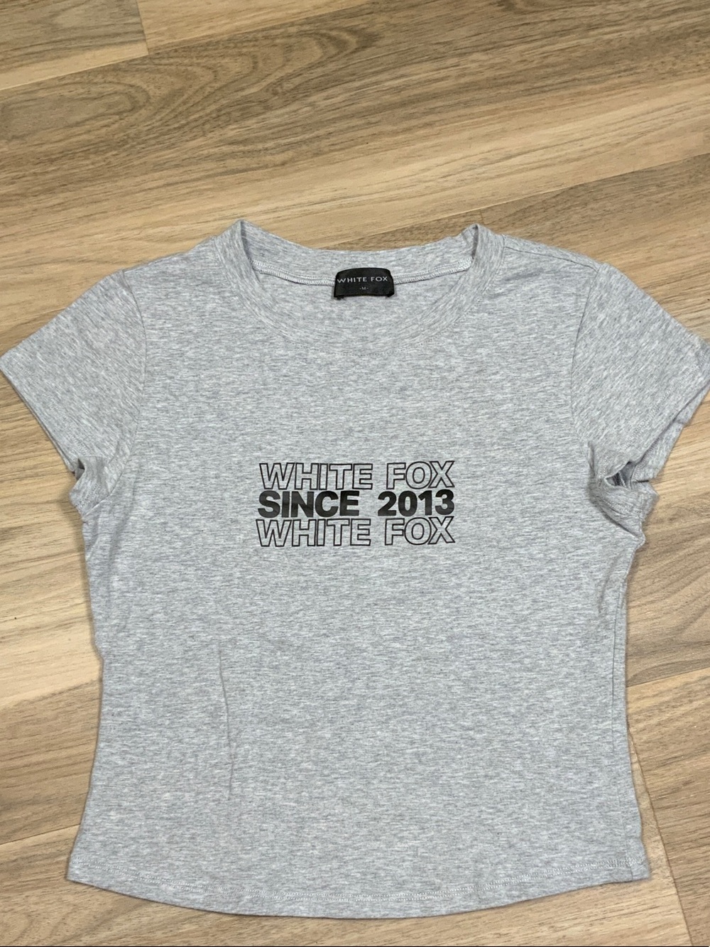 White Fox Grey Logo Tee - Since 2013